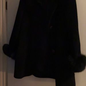 Cashmere Swing Cot with Fox Trim